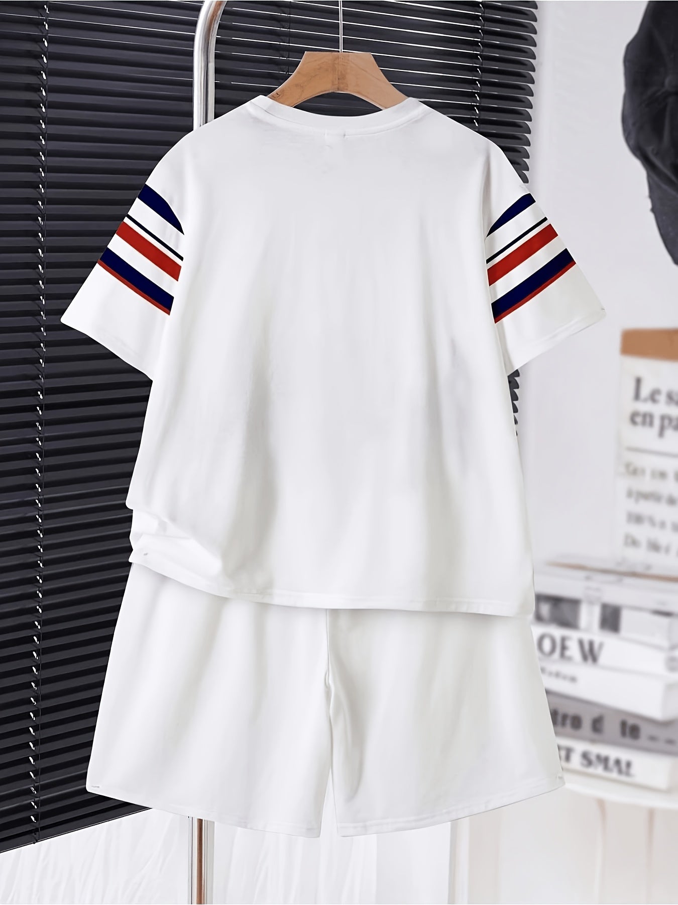 Boys' Casual 3D Printed Polyester Short Sleeve Set