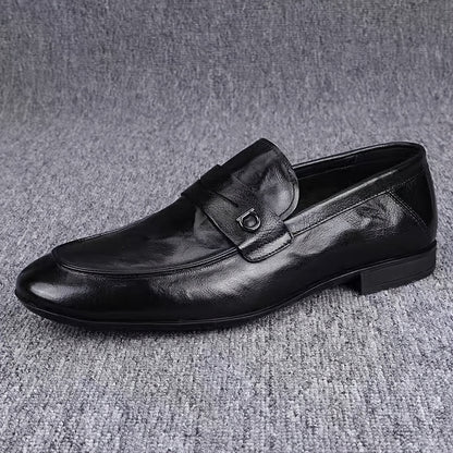 Men's Business Loafers with Metal Detail for Work & Travel