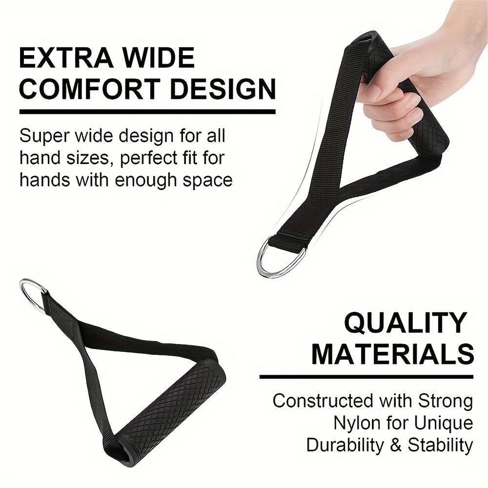 2pcs Gym Resistance Band Handles with Anti-Slip Grip