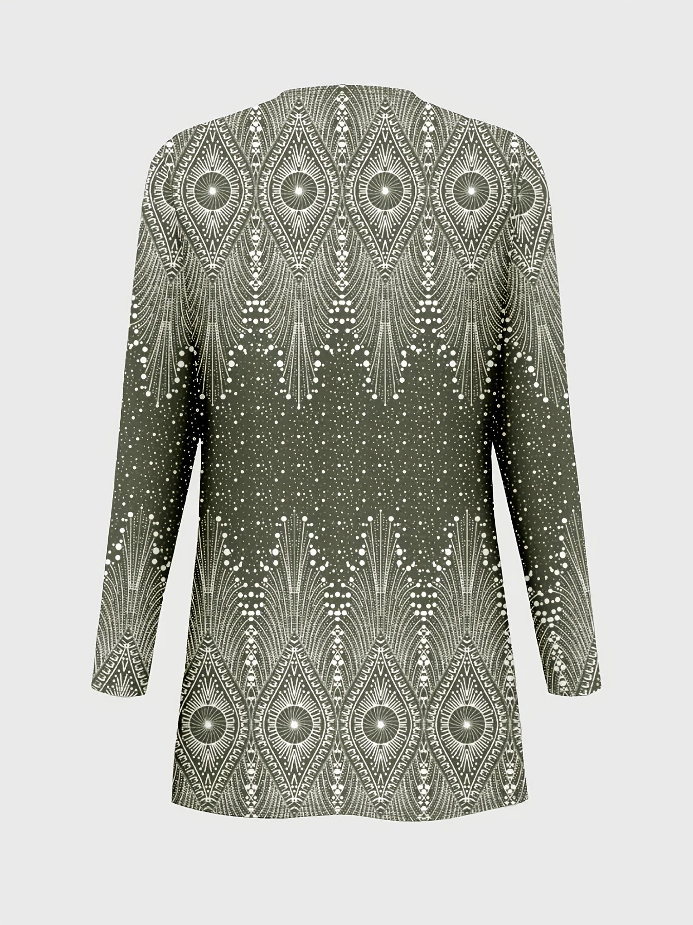 Elegant Women's 3-Piece Ethnic Set with Printed Blazer & Pants