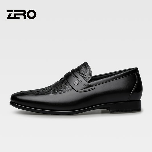 Men's Lightweight Leather Derby Shoes Slip-On Formal Business