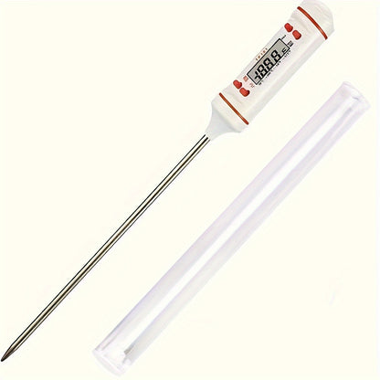1pc Meat Food Instant Read BBQ Garden Kitchen Outdoor Camping Cooking Barbecue Digital Thermometer Used for Milk Heating Candy Baking Grilling and Other Kitchen Gadgets