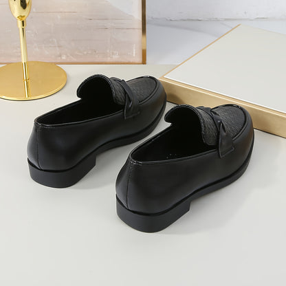 Boys' English Style Plaid Loafers Soft Sole Casual Shoes