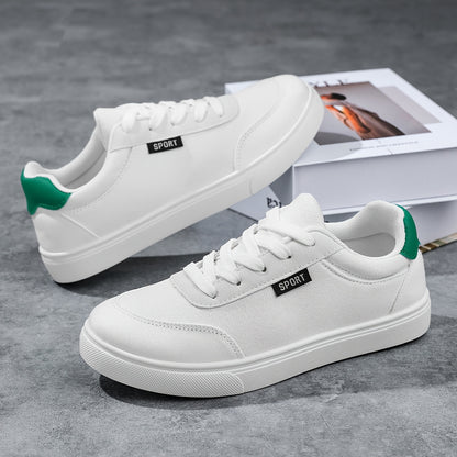 Women's White Low-Top Sneakers - Lightweight All-Season Round Toe Lace-Up Casual Shoes with Cushioned EVA Sole & Non-Slip Outsole Suitable for Outdoor Walking, Sports, Gym, Daily Wear - All-Terrain Comfortable White Sneakers, - ayq