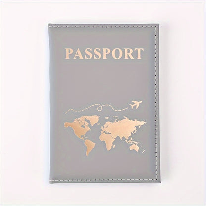 1 PC Gilding Passport Cover Holder, Travel Wallet Passport Case