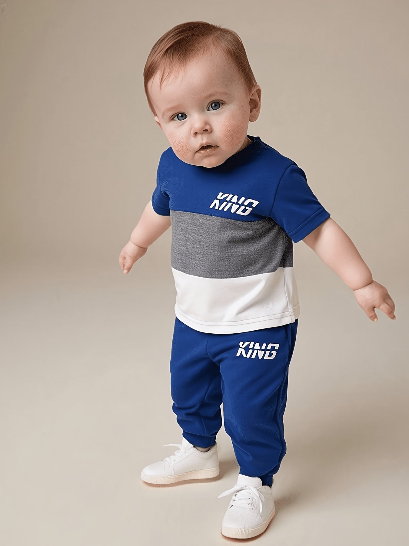Baby Boy Spring Summer Casual T-Shirt & Pants Set
