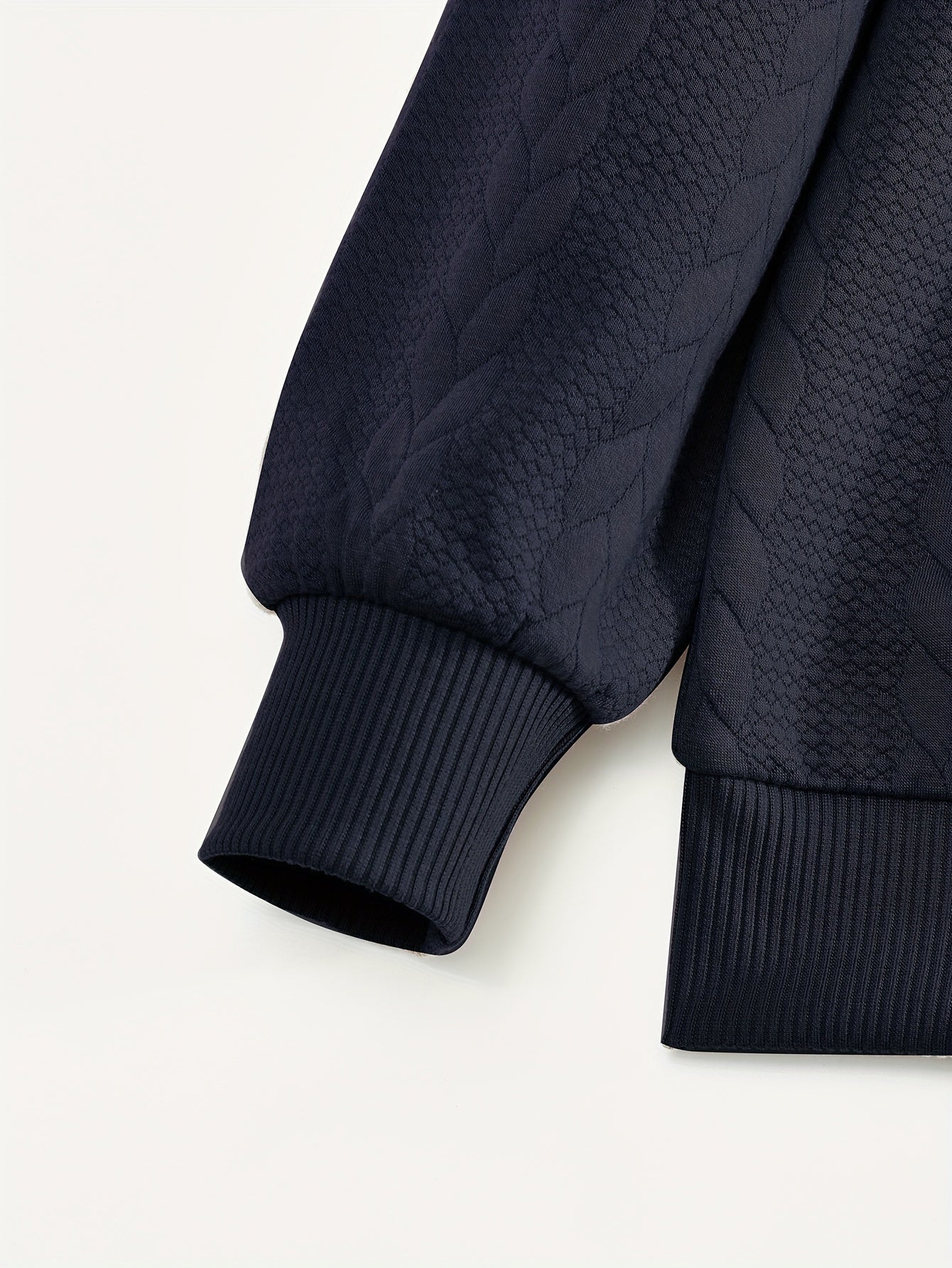 Սահմանային ամերիկյան ռետրո ոճի առօրյա կանգնած օձիքով, կայծակաճարմանդով, ազատ տրիկոտաժե, ծանր քաշային պաչվորք ժակարդե երկար թևքով սվիտեր՝ աշնանային և