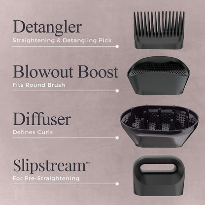 Remington Pro Wet2Style Hair Dryer, with Ionic & Ceramic Drying Technology, Mauve, 1875 Watts of Drying Power