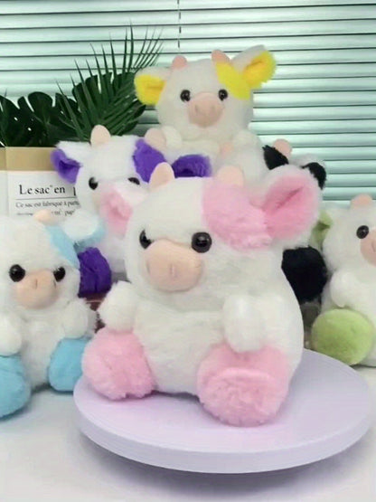 1/2 հատ NBBXYZ կովի փափուկ խաղալիք - փափուկ խաղալիք, խելոք հորթ քնելու ուղեկից՝ հարմար երեխաների համար, նվեր և, հասանելի է 7 գույներով ( / գույն)