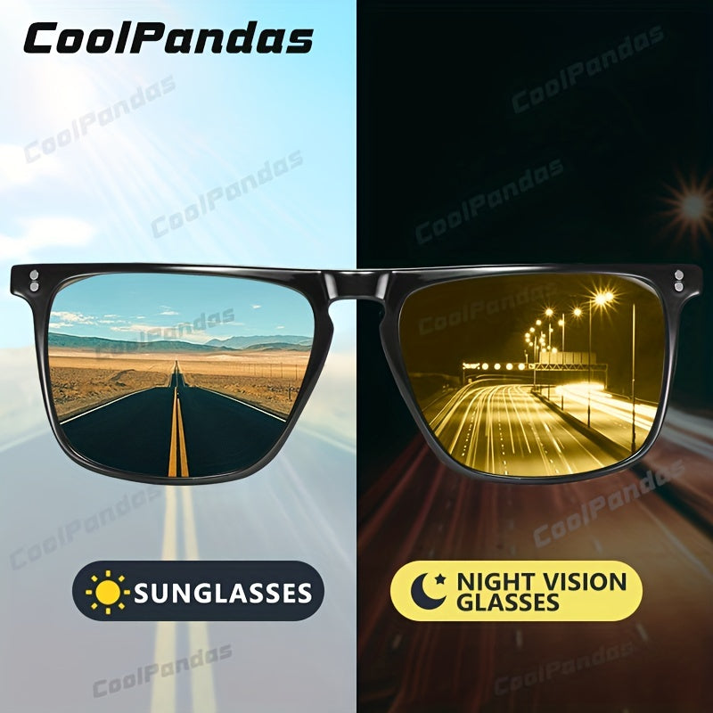 Photochromic Full Rim Sunglasses for Men and Women, UV Protection