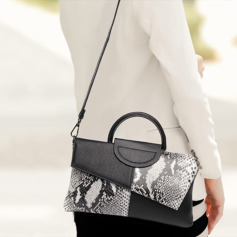 Եվրոպական և կանացի կոկորդիլոսի նախշերով արհեստական ​​կաշվե ճիրան, նրբագեղ երեկոյան ձեռքի պայուսակ, կանանց համար նախատեսված ուսի պայուսակ