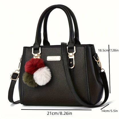 Էլեգանտ մեծ տարողությամբ նորաձև ձեռքի պայուսակ |, Միագույն, կայծակաճարմանդով փակվող, աստառ, եզրագծված