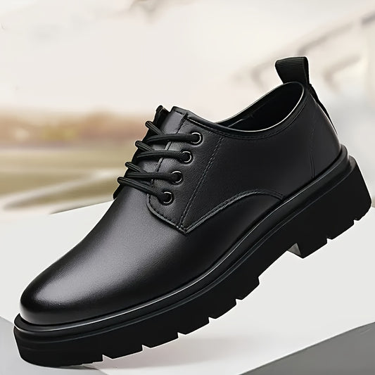 Men's Lightweight Business Casual Shoes with Thick Rubber Sole - ayq