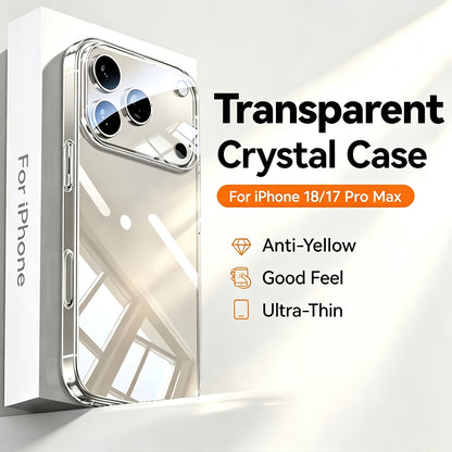 Crystal Clear Anti-Yellowing Phone Case for iPhone 18/17 Pro Max