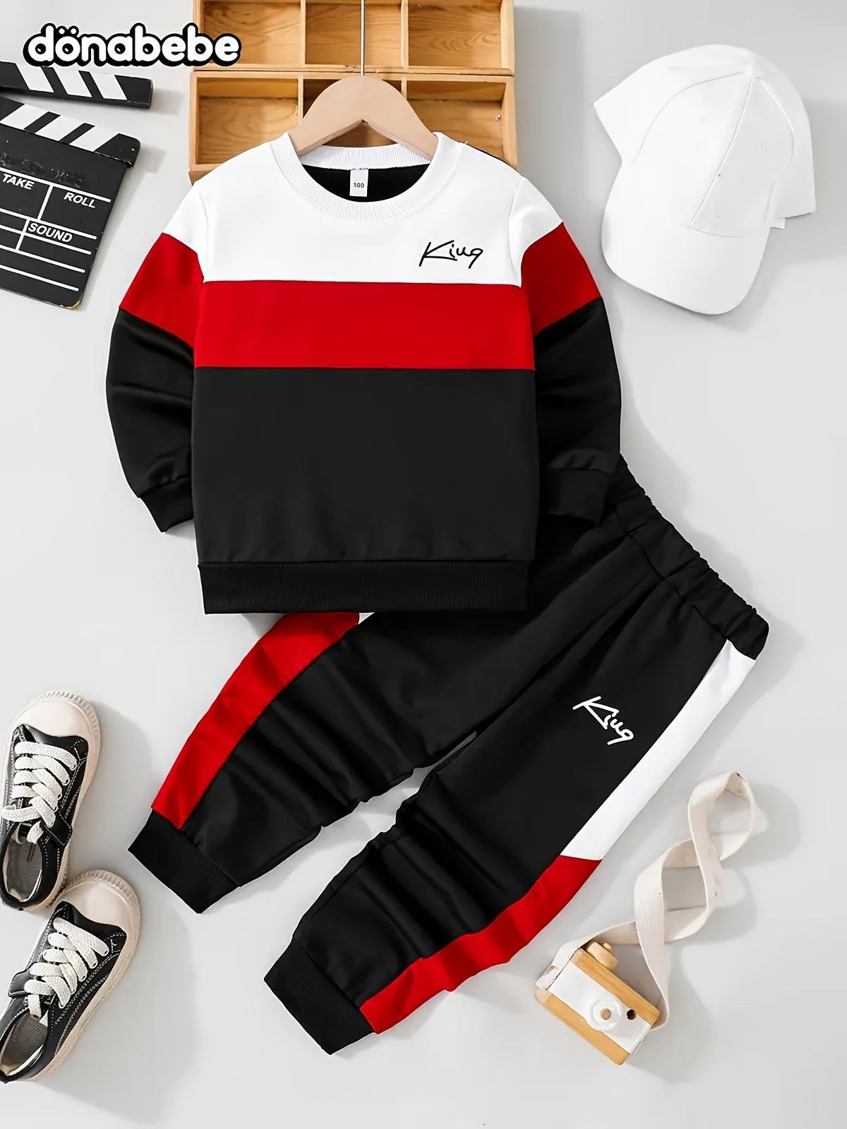 Boys Casual 2-Piece Polyester Suit Spring & Fall Outfit - ayq