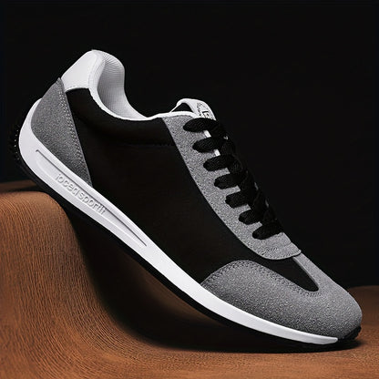 Men'S Casual Sneakers - Navy & Gray, Breathable, Anti-Sweat, Soft Sole, Durable, Lace-Up Design, All-Season Comfort, Outdoor & Casual Wear, Casual Footwear | Modern Casual Sneakers | Comfortable Footwear