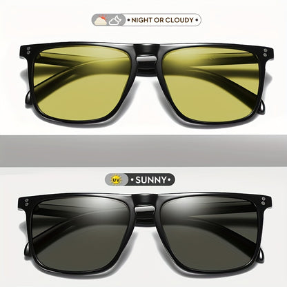 Photochromic Full Rim Sunglasses for Men and Women, UV Protection