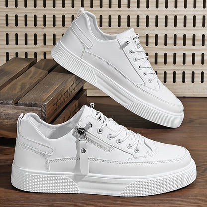 Men's Low-Top Casual Athletic Shoes with Thick PVC Sole