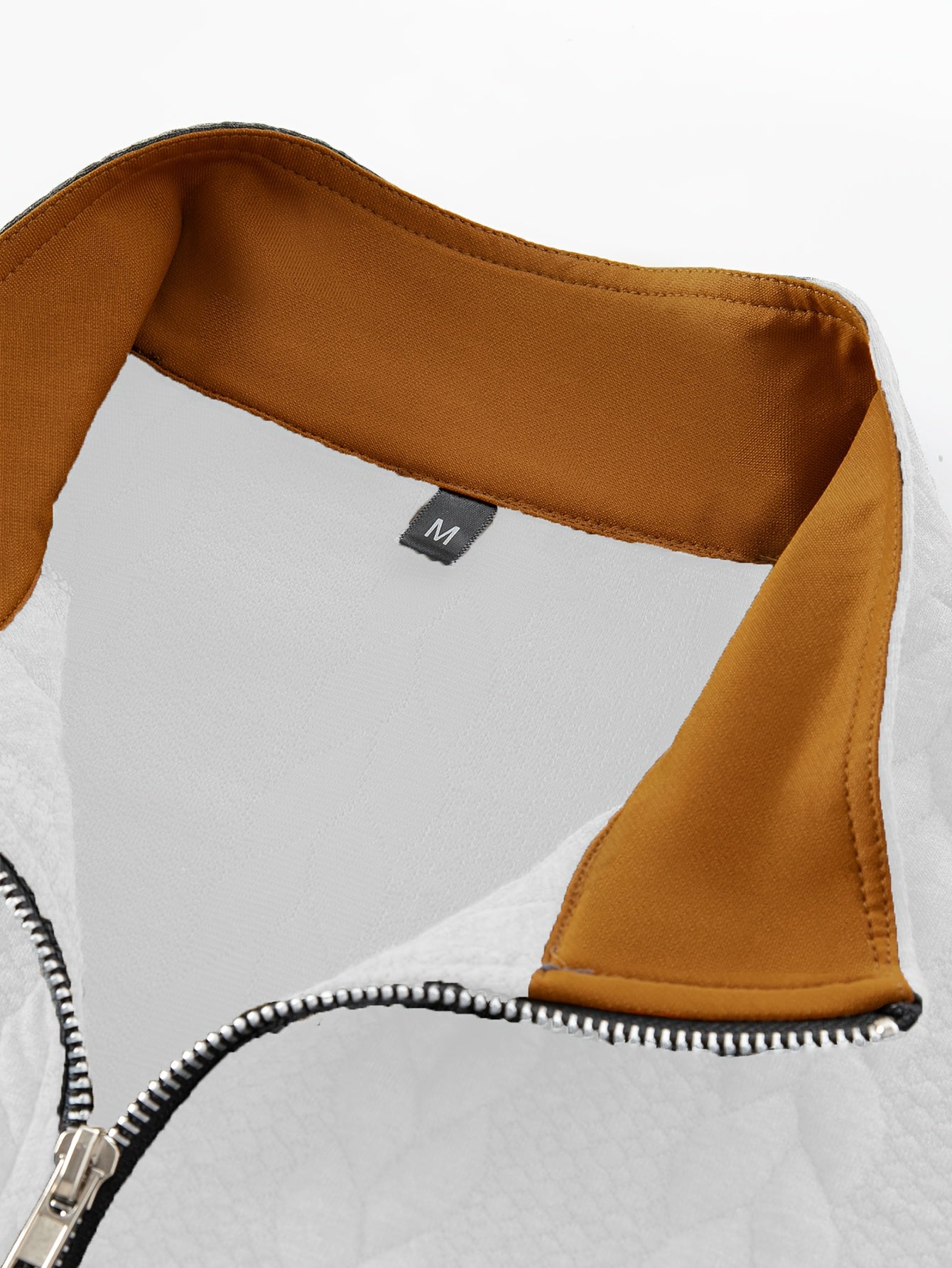 Men'S Light Blue Quilted Zip-Up Jacket - Casual Fall/Winter Outerwear with Stand Collar, Long Sleeves, and Front Pockets, Perfect for Casual Attire, Autumn Winter Apparel | Quilted Texture Jacket | Zippered Jacket