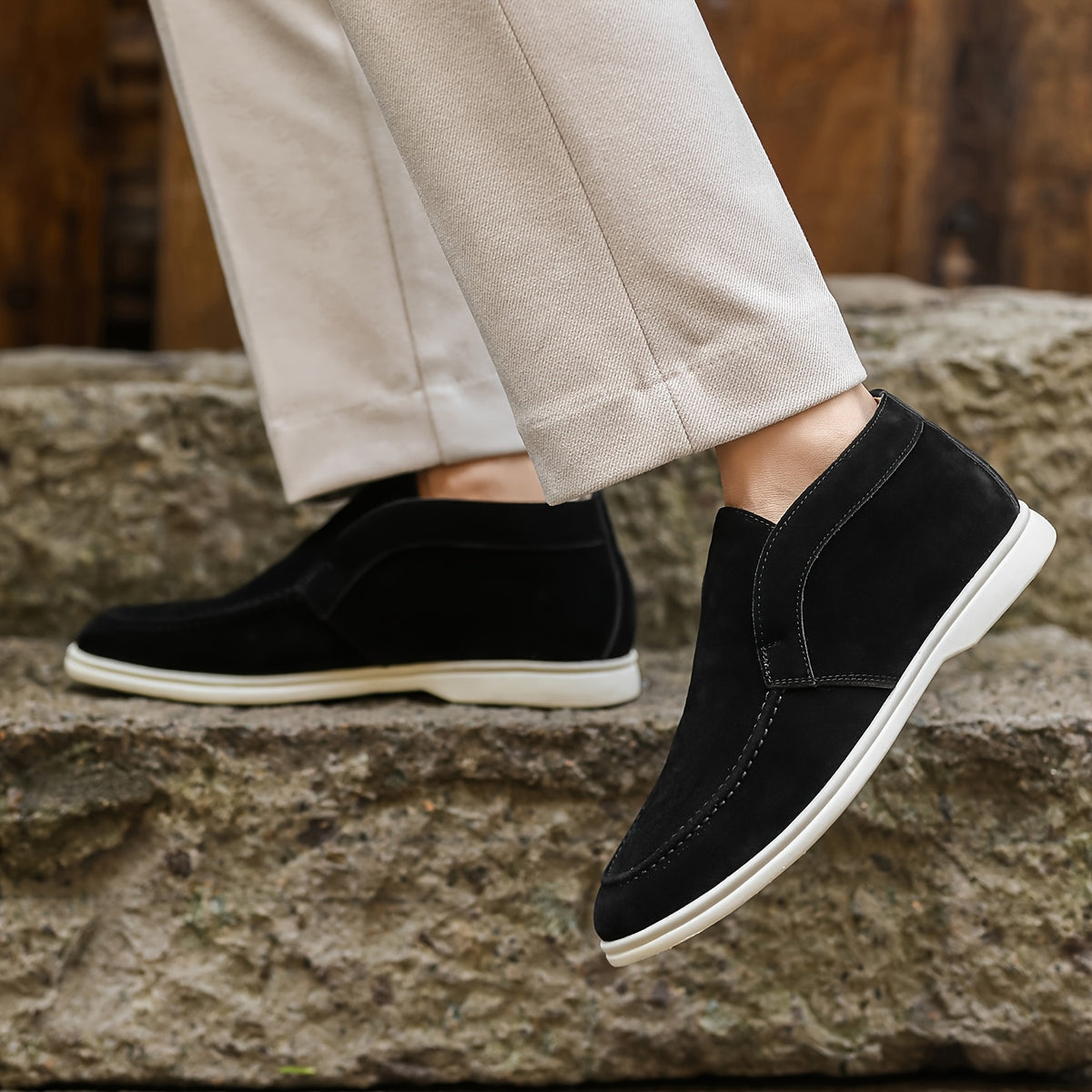 Men's Lightweight PU Loafers Casual Slip-On Moccasins
