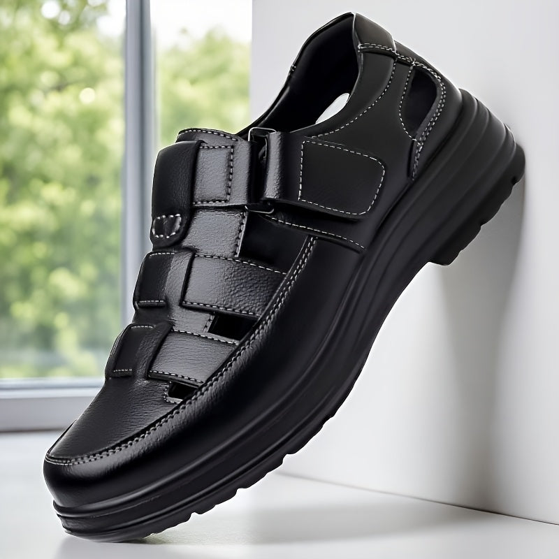 Men's Summer Breathable PU Loafers for Outdoor & Travel