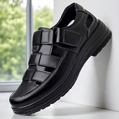 Men's Summer Breathable PU Loafers for Outdoor & Travel