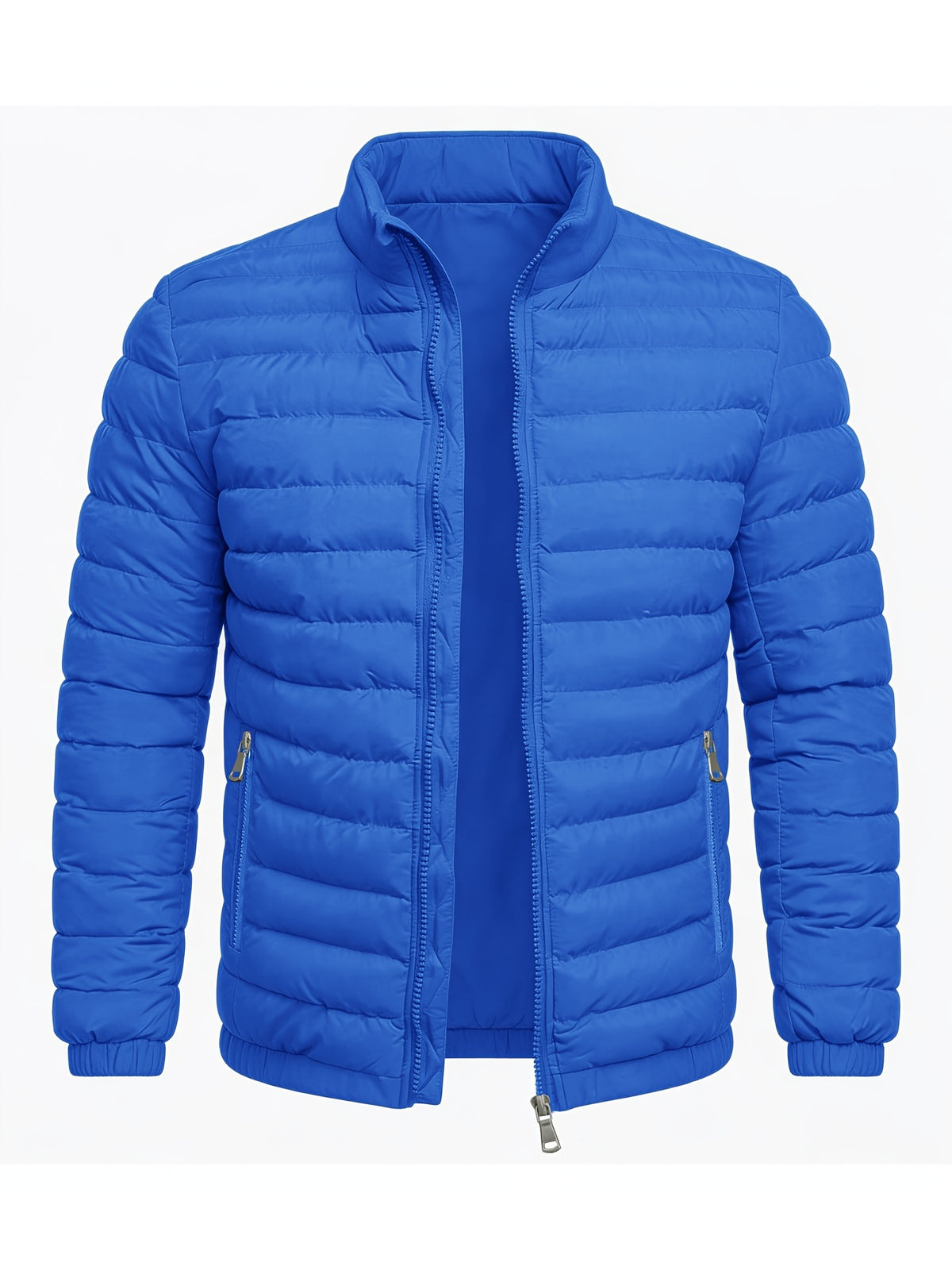 Men's Slim Fit Lightweight Stand Collar Windproof Jacket