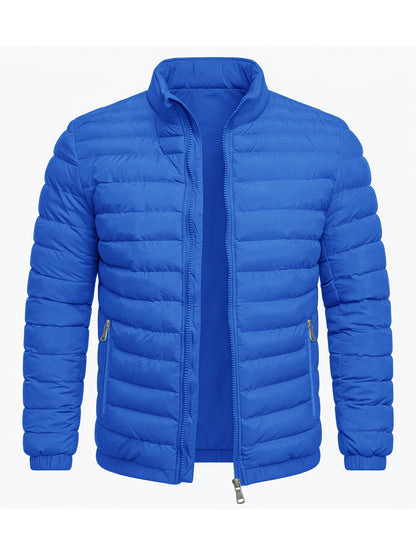 Men's Slim Fit Lightweight Stand Collar Windproof Jacket