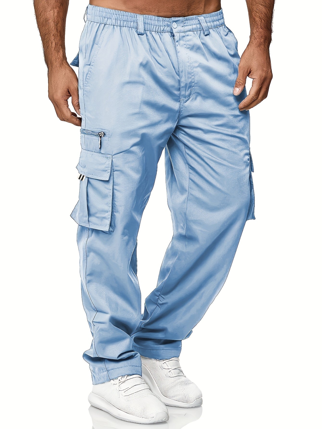 Men's Loose Fit Vintage Cargo Pants with Multiple Pockets