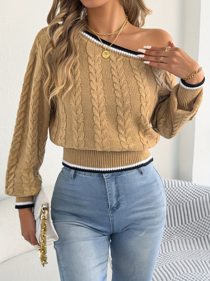 Աշնանային և ձմեռային առօրյա արձակուրդային երկար թևքերով, ուսերից բաց վերնաշապիկ, գոտկատեղով, գծավոր կարով կանացի կարդիգան