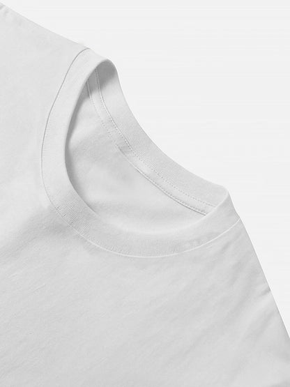 Women's Cotton Loose-Fit Crew Neck Short-Sleeve T-Shirt