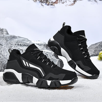 Men's & Women's Heavy-Duty All-Season Ankle-High Winter Boots Sneakers - Thick Warm Traction Rubber Sole, Casual Outdoor Shoes for Snow, & Daily Wear, Shoes For Men, Trainers, Trainers For Men, Sneakers Shoes For Men, Winter