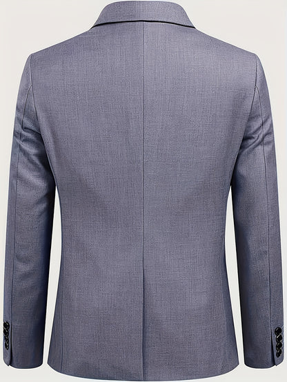 Men's 3-Piece Suit Set for Office & Formal Events