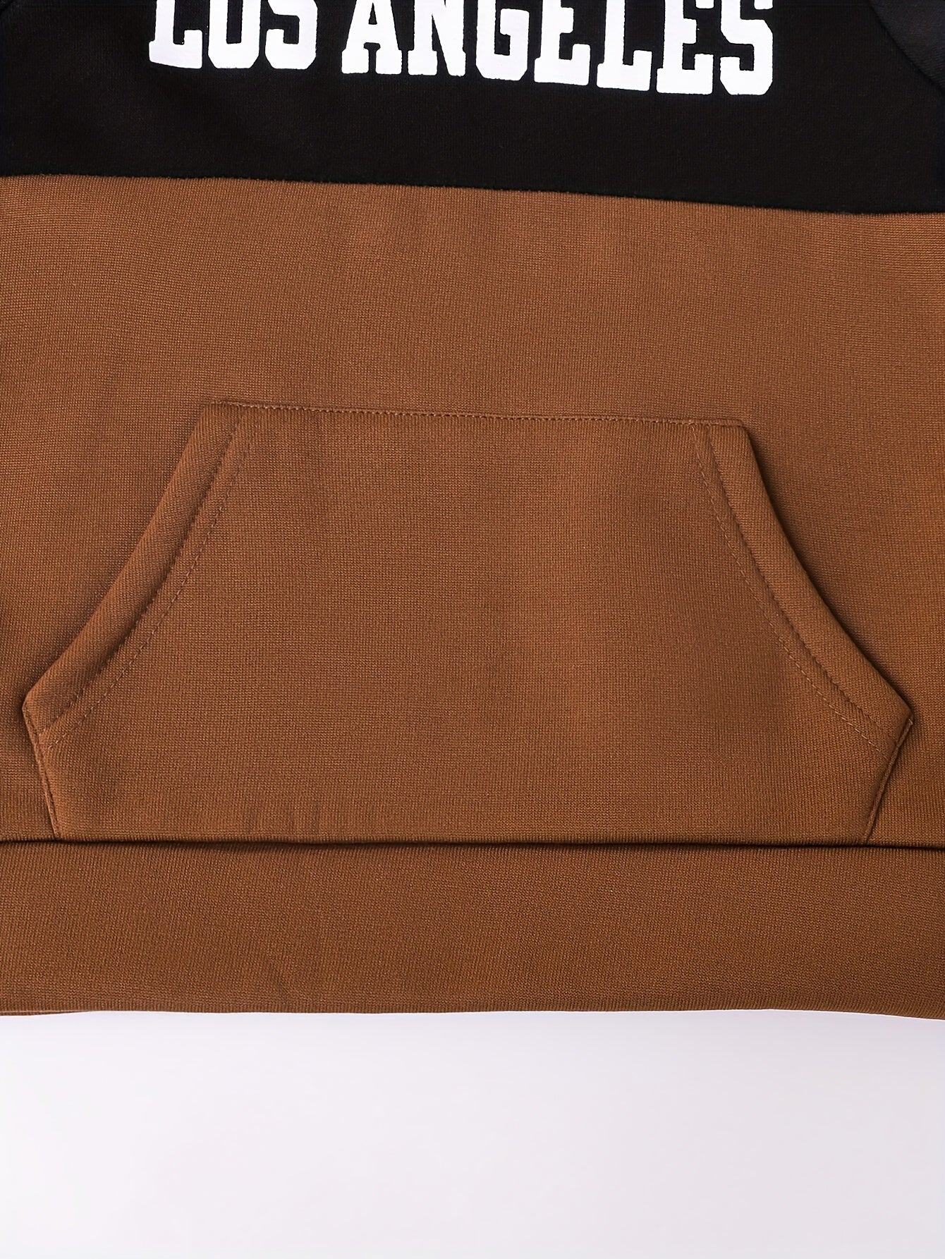 2pcs Boys' Autumn/Winter Fleece-Lined Hooded Sweatshirt and Pants Set, Simple Letter Print Fashion Classic Outfit for Outdoor Sports and Casual Wear, 100% Polyester Knit Stretch Fabric, Ideal Gift Choice for Kids, Perfect for