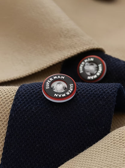 Men'S Stylish Short-Sleeve Polo Shirt Featuring a Contrasting Ribbed Collar And Exquisite, a Timeless And Versatile Choice - ayq