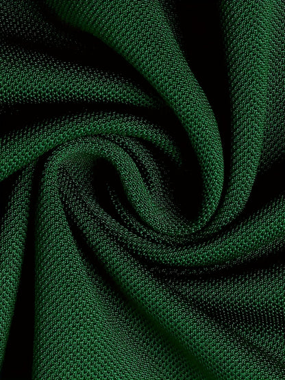 Men'S Comfortable POLO Shirt | Classic Button-Up Lapel Collar, Casual Style, Short Sleeve, Solid Color - ayq