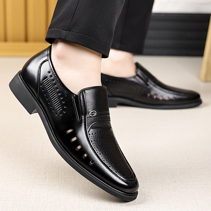 Men's Summer Slip-On Oxford Shoes Breathable Non-Slip Casual Business