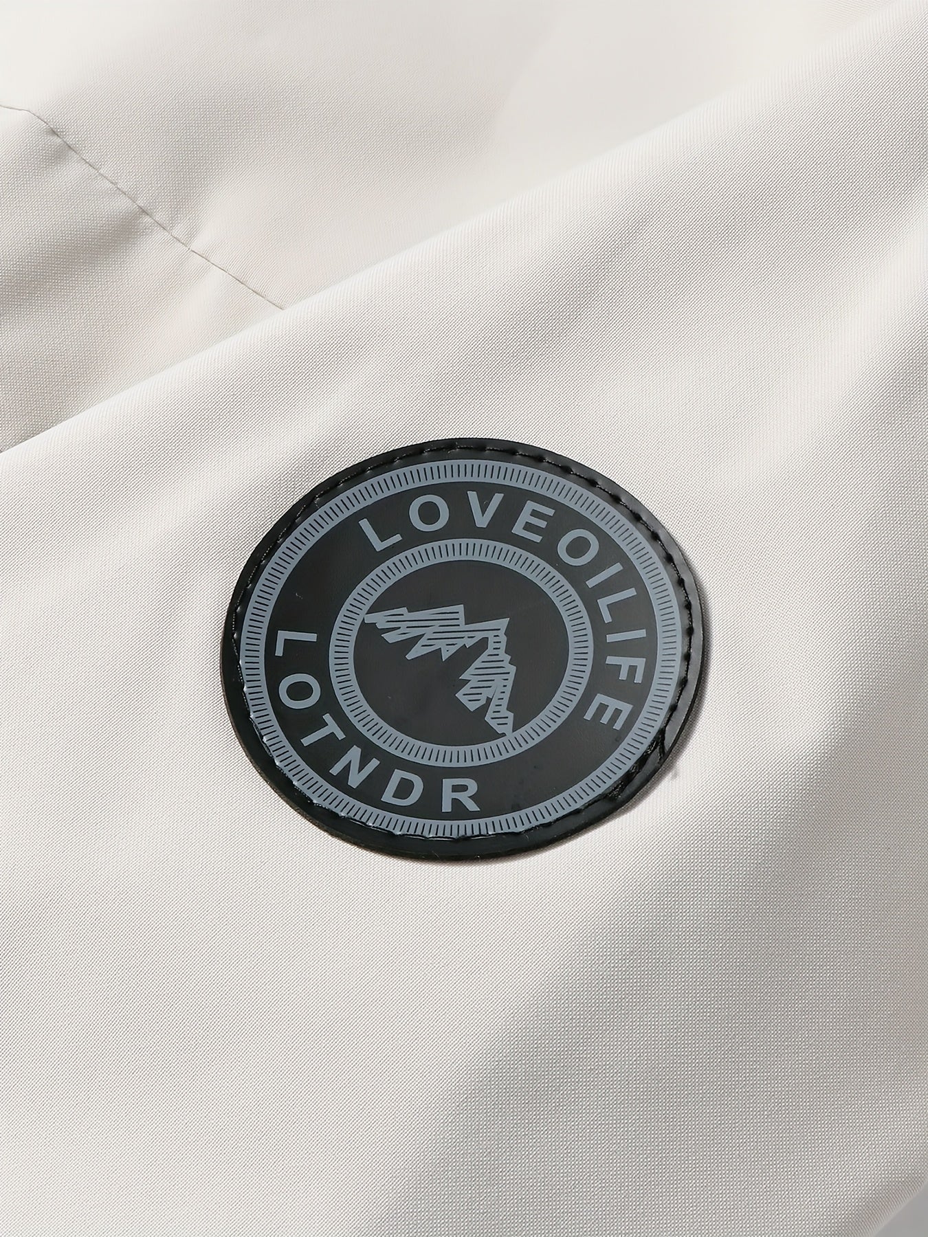 Men'S Stylish Black Hooded Windbreaker Jacket with Zipper Pockets - Casual, Loose Fit, Long Sleeve, Polyester Lining, Perfect for Spring and Fall, Casual Wear Jacket|Hooded Jacket|Zippered Jacke