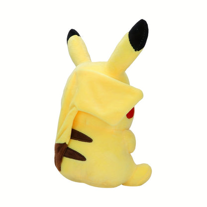 8-inch Smiling Pikachu Plush Toy, Ultra-Soft Short Velvet Doll Anime Merchandise Birthday Gift Decoration