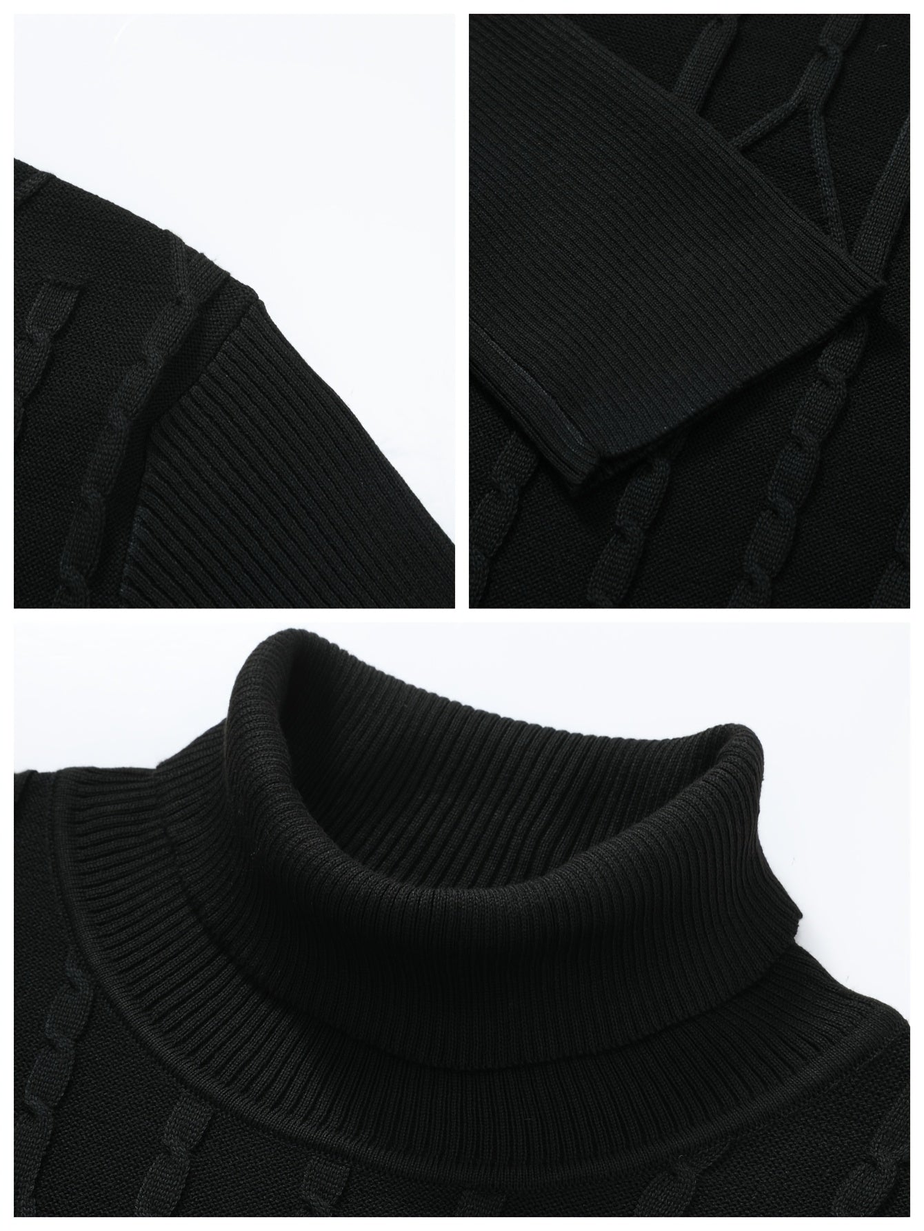 Տղամարդու միագույն, բարձր օձիքով սվիտեր, բարձր առաձգական, ոճային, հարմարավետ և տաք վերնաշապիկ, հարմար է աշնանը և ձմռանը բացօթյա հագուստի համար, հիմնական շերտի սվիտեր, գծավոր տրիկոտաժե բարձր օձիքով սվիտեր - երկար թևքով պուլովեր, առանձնահատկություններ