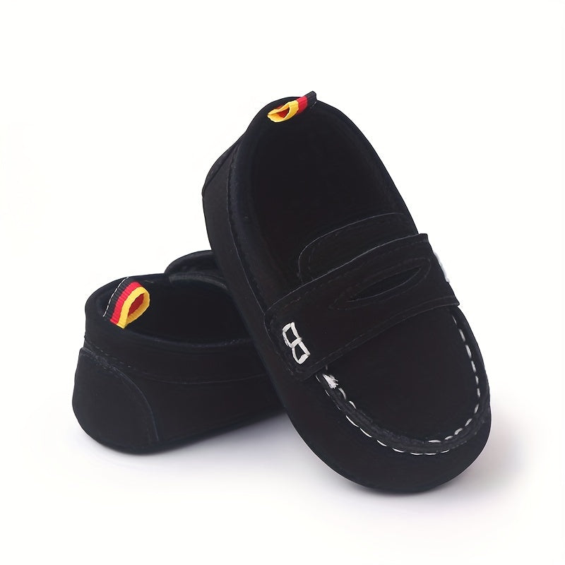 Kids' Summer Slip-On Loafers - Non-Slip Sole, Solid Color Casual Shoes for Boys & Girls with Cartoon Design and Comfortable Fabric Lining, Summer Toddler Footwear