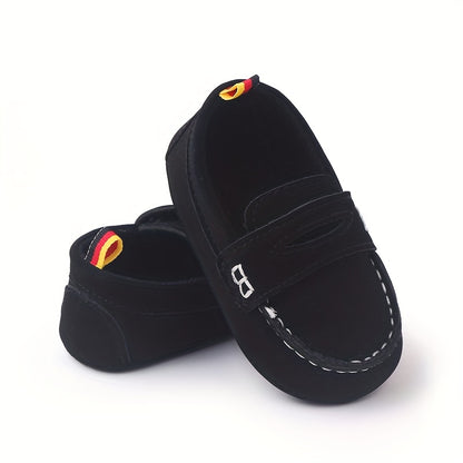 Kids' Summer Slip-On Loafers - Non-Slip Sole, Solid Color Casual Shoes for Boys & Girls with Cartoon Design and Comfortable Fabric Lining, Summer Toddler Footwear