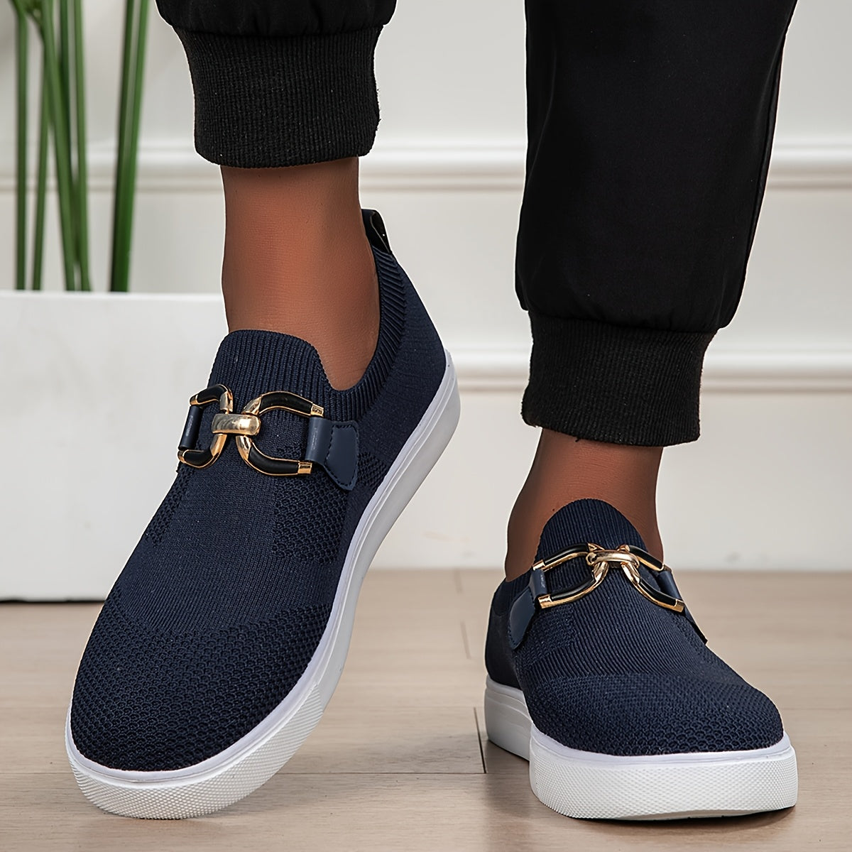 Men's Breathable Slip-On Loafers Casual All-Season Fabric
