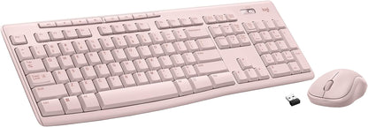 Logitech MK270 Wireless Keyboard and Mouse Combo for Windows, 2.4 Ghz Wireless, Compact Mouse, 8 Multimedia and Shortcut Keys, for PC, Laptop - Black