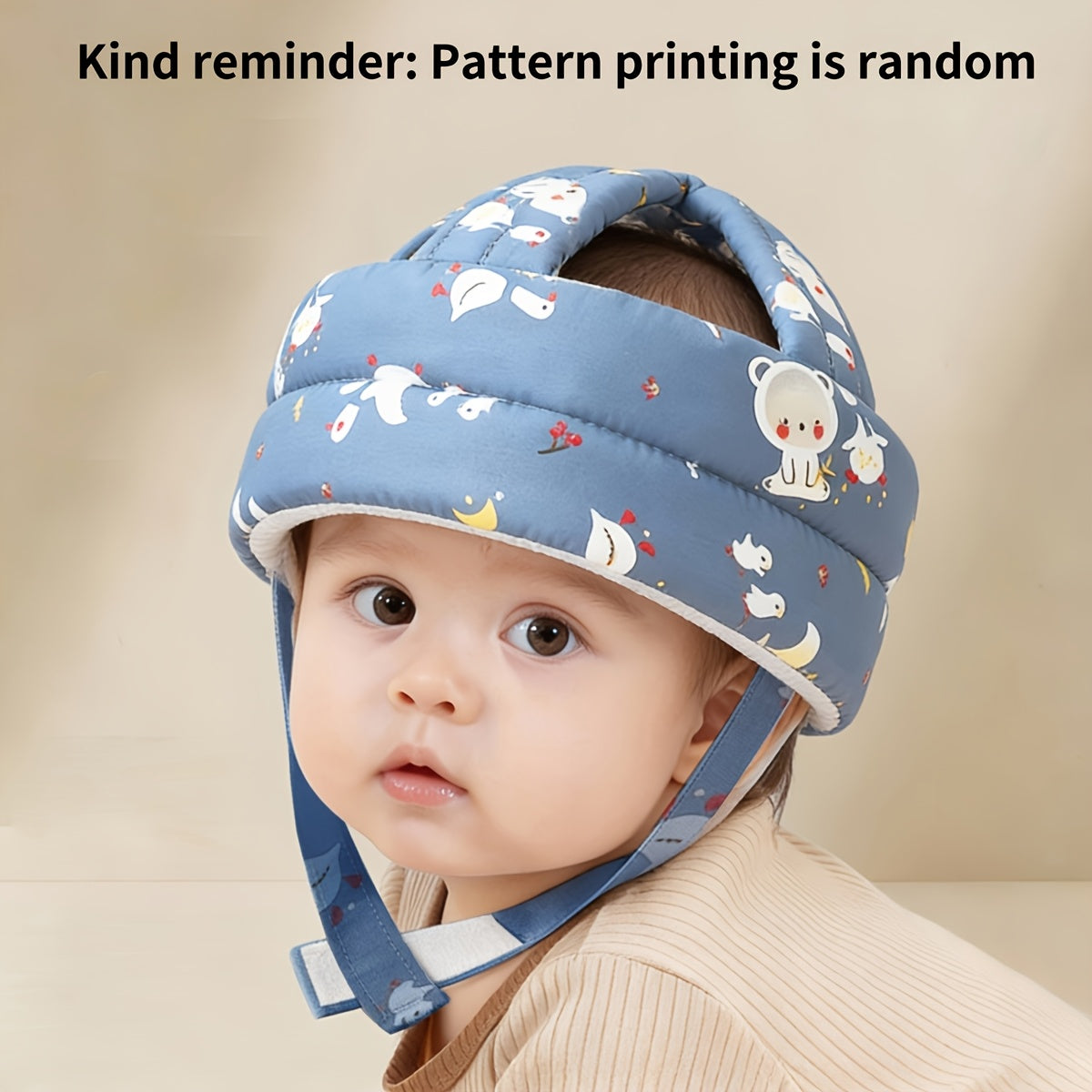 Adjustable Infant Baby Hat with Cute Cartoon Floral Print