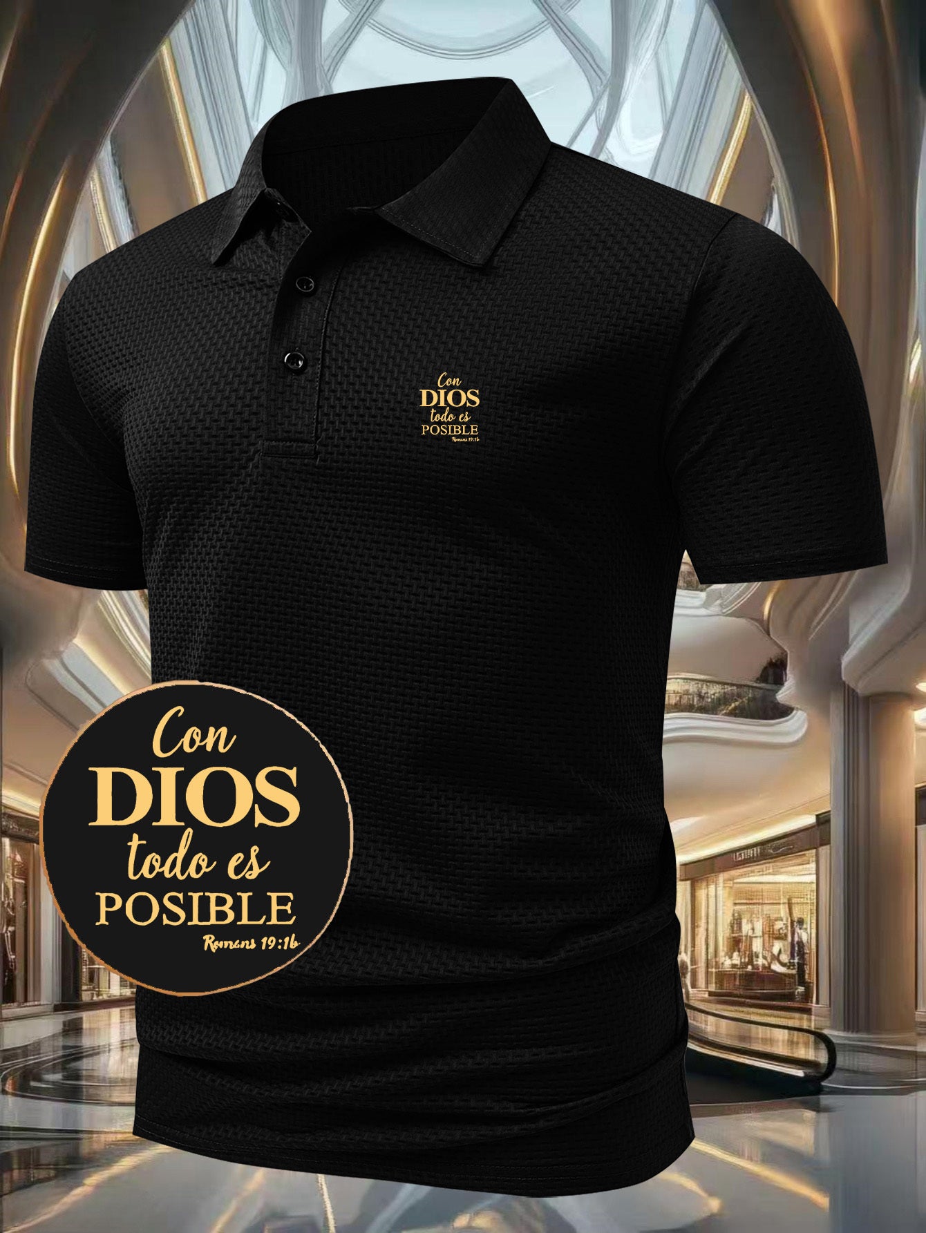 G884-DIOS Men's Short Sleeve Casual Summer Printed T-Shirt - Fashionable and Versatile Top, Geometric Design, Lightweight Golf Shirt - ayq