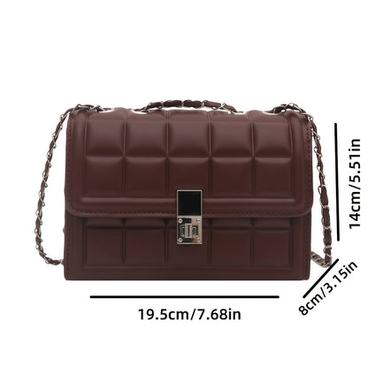 Պրեմիում դասի Rhombus Niche կանացի նորաձև շղթայով բազմակողմանի ուսագոտիով պայուսակ