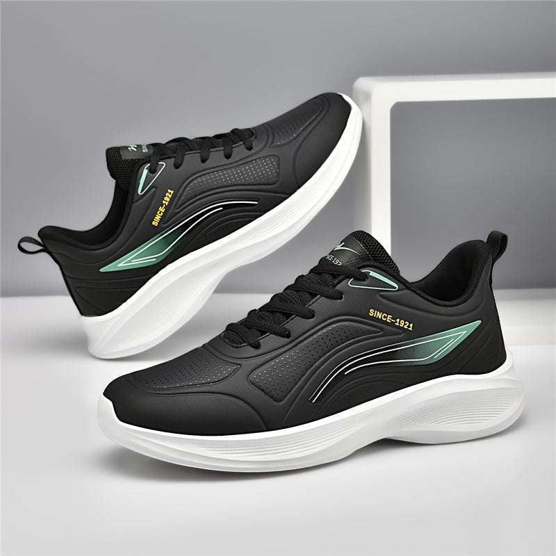 Men's Low-Top Lightweight Running Shoes with Cushioned Sole