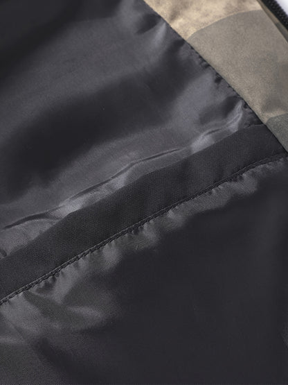 Men's Heavyweight Winter Coat - Full-Zip Cold Weather Jacket, Stand-Up Collar, Exterior Zipper Closure, Machine Washable Outer Shell for Everyday & Formal Wear - Black, Seasonal Layering, Sleek Design, Durable Fabric, Urban C