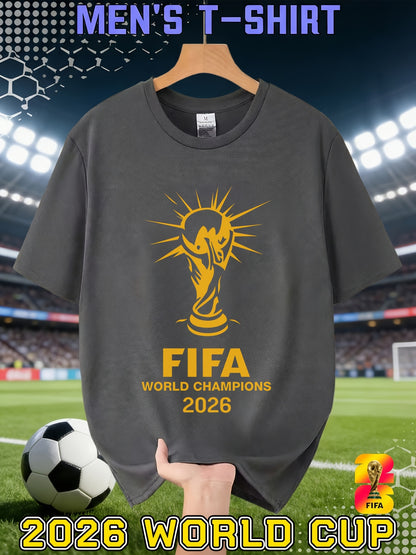 Men's 2026 FIFA World Cup Casual Crew Neck T-Shirt